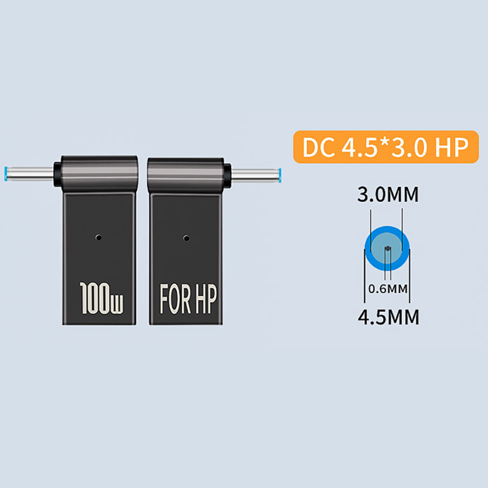 Picture of PD deception charging adapter suitable for HP Lenovo Dell Asus laptop charging type-C female to DC interface